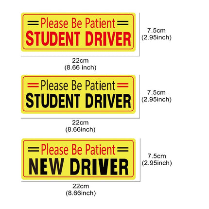 Autocollant de sécurité pour voiture pour nouveau conducteur