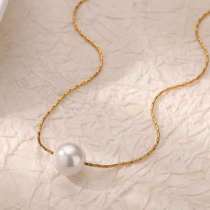 Collier de perles minimaliste pour femme