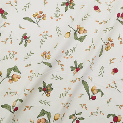 Pastoral Small Rose Berry Cotton Twill Cloth Bedding Goods Home Clothes Dress Fabric - Wnkrs