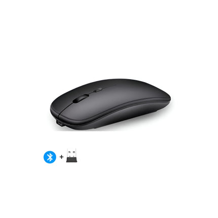 Rechargeable Wireless Mouse with Bluetooth and 2.4GHz Dual Modes