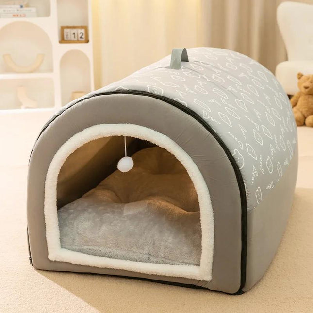 Niche pour chien chaude en hiver