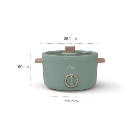 Multifunction Mini Electric Cooking Pot with Food Steamer