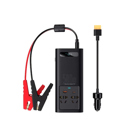 Onduleur de voiture 500 W 12 V CC à 220 V CA avec USB Type-C — Chargeur rapide