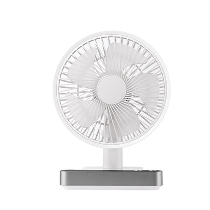 Ventilateur de bureau oscillant rechargeable par USB avec 4 réglages de vitesse