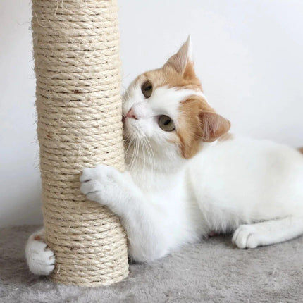 3-Tier Indoor Cat Tree with Condo, Scratching Posts & Perches - Wnkrs