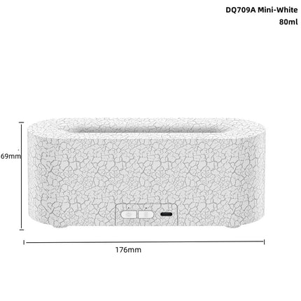 Diffuseur d'arômes à flamme 7 couleurs et humidificateur d'air USB