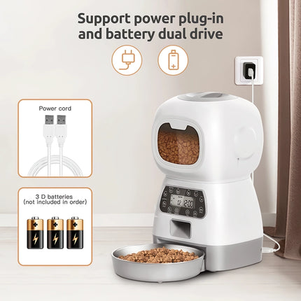 Distributeur automatique intelligent pour animaux de compagnie de 3,5 L