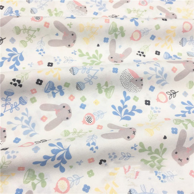 Cotton Twill Cartoon Rabbit Bedding Clothing Fabric - Wnkrs