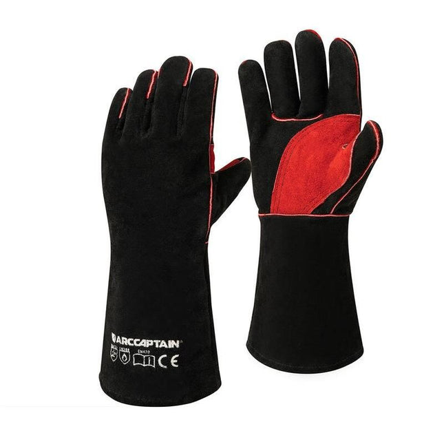 Heat & Puncture Resistant Cowhide Leather Welding Gloves - Wnkrs