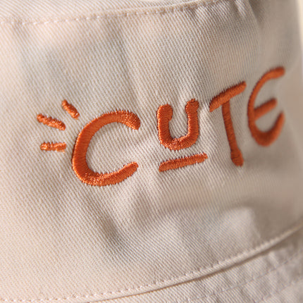 Embroidered Letter Baby Bucket Hat