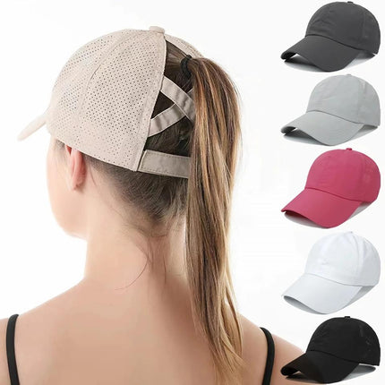 Casquette de baseball de sport en maille d'été pour femme