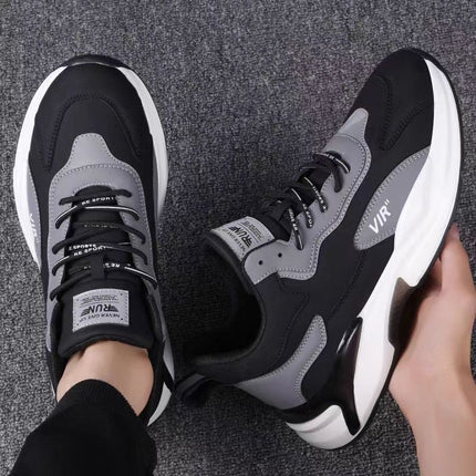 Fashion Black White Sneakers Casual Outdoor Lightweight Breathable Sports Shoes For Men - Wnkrs