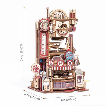 Marble Chocolate Factory 3D Wooden Puzzle - Wnkrs