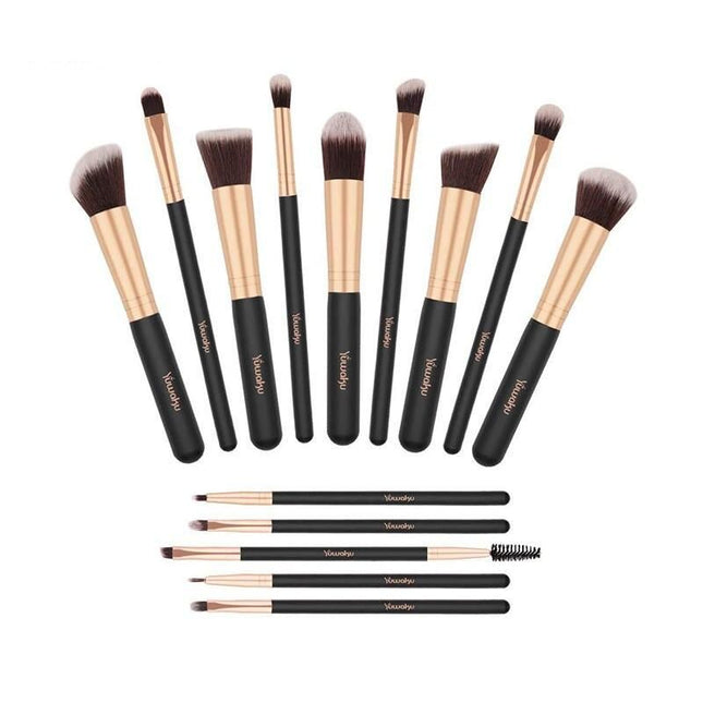 14-Piece Professional Makeup Brush Set - Wnkrs