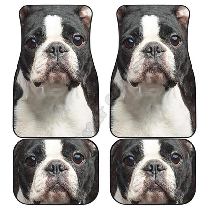 Funny Boston Terrier 3D Car Floor Mats - Wnkrs