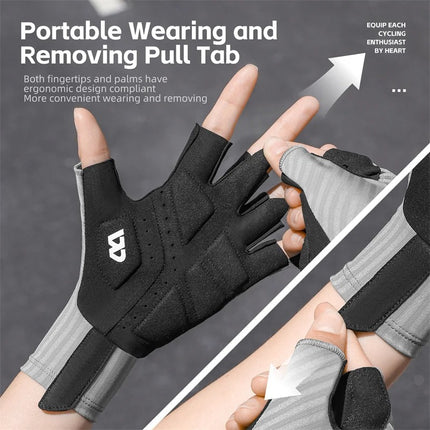 Guantes de ciclismo de medio dedo para hombre y mujer