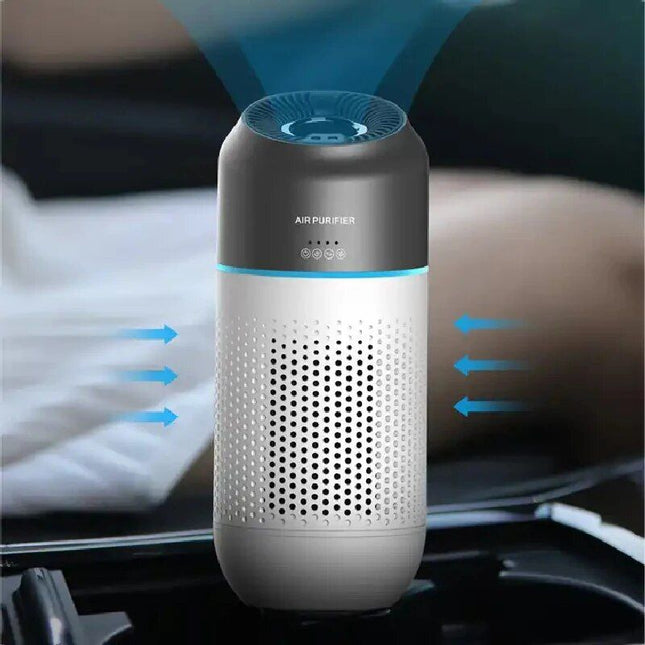 Portable Mini HEPA Car Air Purifier with Auto-Sensor Technology - Wnkrs