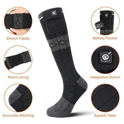 Rechargeable Thermal Foot Warmer Socks for Outdoor Activities - Wnkrs