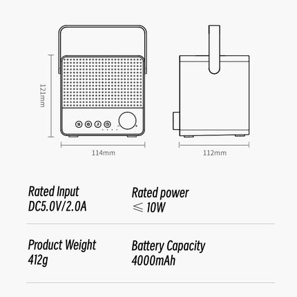 Fire Flame USB Aroma Diffuser Ultrasonic Humidifier with Bluetooth Speaker