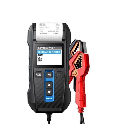 Advanced 12V/24V Digital Battery Tester with Built-in Printer and Multilingual Support - Wnkrs