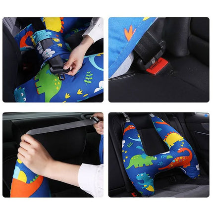 Adjustable Animal Pattern Kids Travel Neck Support Pillow - Wnkrs