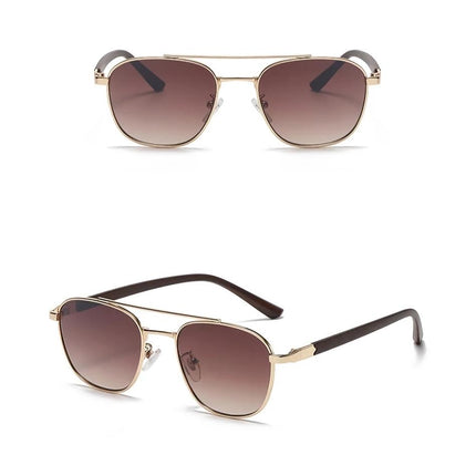 Trendy Vintage Oval Sunglasses with Wooden Frames for Women