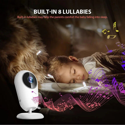 Wireless 4.3" Video Baby Monitor with Night Vision, Intercom, and Temperature Sensor - Wnkrs