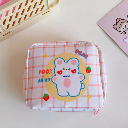 Korean Cartoon Bear Sanitary Napkin Organizer - Wnkrs