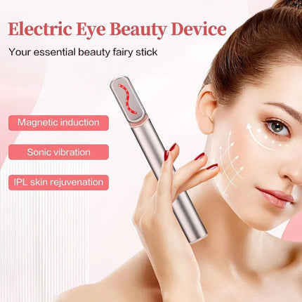 Microcurrent Eye Massager: Vibration, Red Light Therapy & Temperature-Controlled Stick - Wnkrs