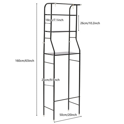 3-Tier Metal Over-The-Toilet Storage Shelf - Wnkrs