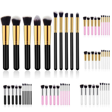 10-Piece Premium Makeup Brush Set - Wnkrs