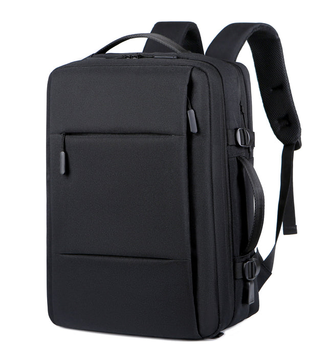 Mochila clásica expandible para viajes con puerto de carga USB