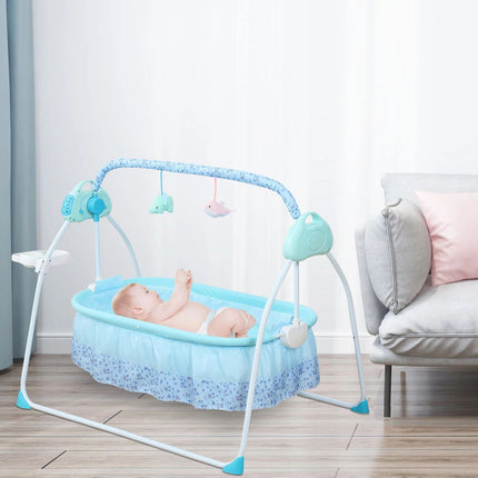 Electric Baby Cradle with Bluetooth, Music & Bouncer - Wnkrs