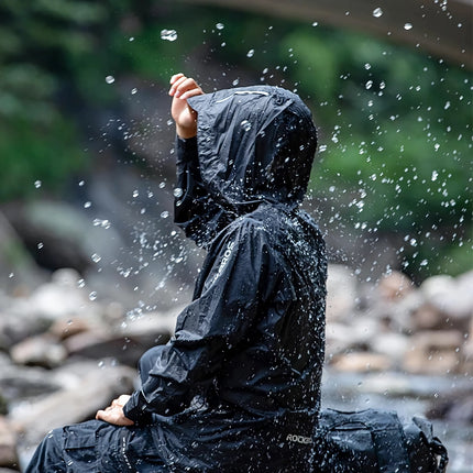 Veste de cyclisme imperméable pour homme – Coupe-vent respirant, réfléchissant et à capuche pour les sports de plein air