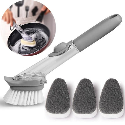 Multi-Functional Kitchen Cleaning Brush with Refillable Soap Dispenser - Wnkrs