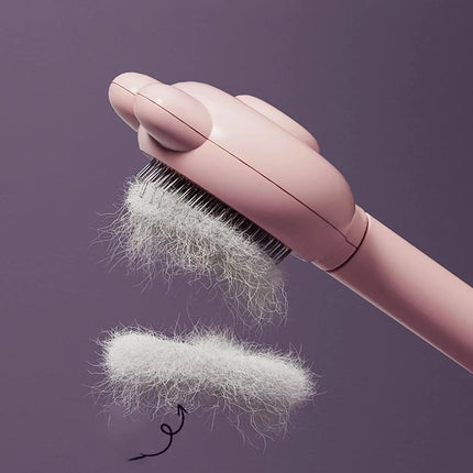 Brosse de toilettage autonettoyante pour chats et chiens