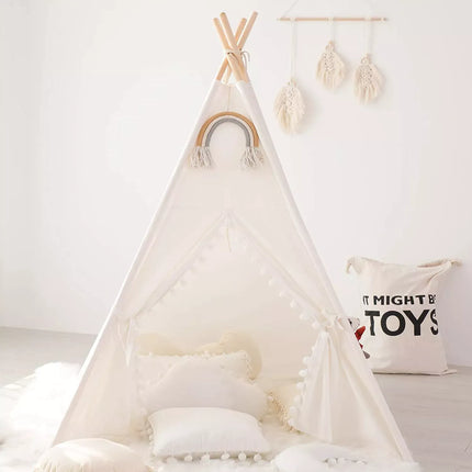 Kids' Canvas Wigwam Tent - Portable Teepee for Boys and Girls - Wnkrs