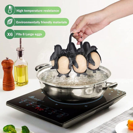 Charming Penguin-Shaped Multifunctional Egg Cooker and Storage Rack - Wnkrs