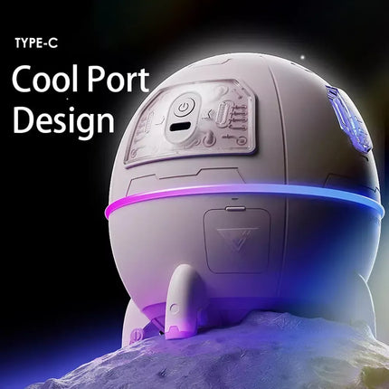 Compact Astronaut USB Air Humidifier with Colorful LED Lights - Wnkrs