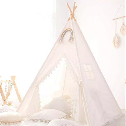 Kids' Canvas Wigwam Tent - Portable Teepee for Boys and Girls - Wnkrs