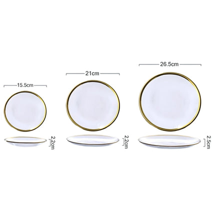 INS Nordic Western Glass Dinner Plates Tableware