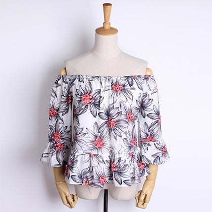 Romantic Summer Off-Shoulder Floral Women's Blouse - Wnkrs