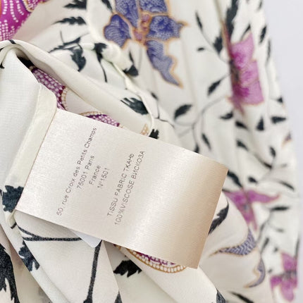 Women's Viscose Ruffled Shirt with Floral Print - Wnkrs