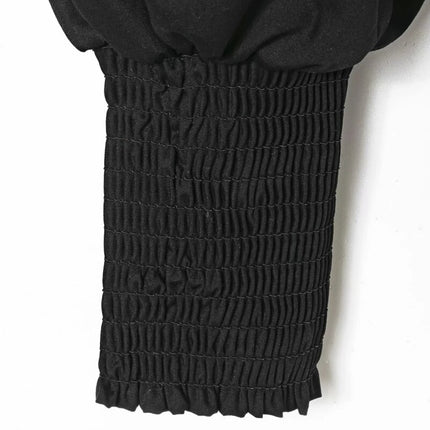 Women's Black and White Blouse - Wnkrs