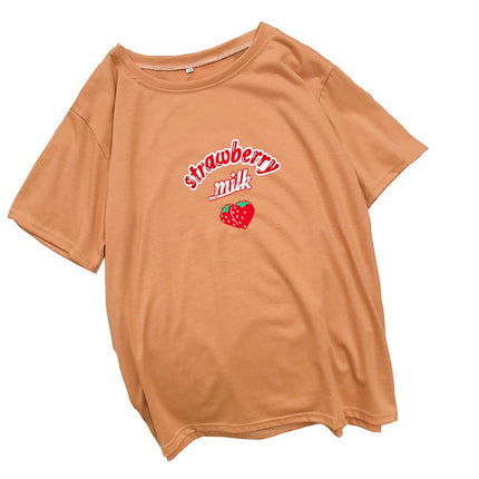 Women's Strawberry Printed T-Shirt - Wnkrs