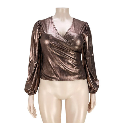 Perl Plus Shinny Blouse - Wnkrs