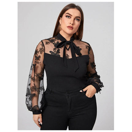 Plus Size Sexy Blouse - Wnkrs