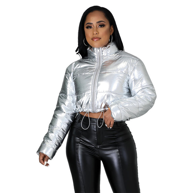 female Cropped Zipper Jacket - Wnkrs