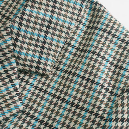 Women's Plaid Patterned Blazer - Wnkrs