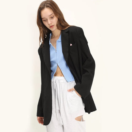 Oversized Casual Blazer for Women - Wnkrs